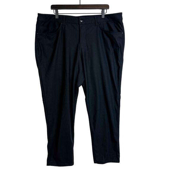 Lululemon Mens ABC Slim Chino Pants Black 28” - 40 40x28 - Picture 1 of 9